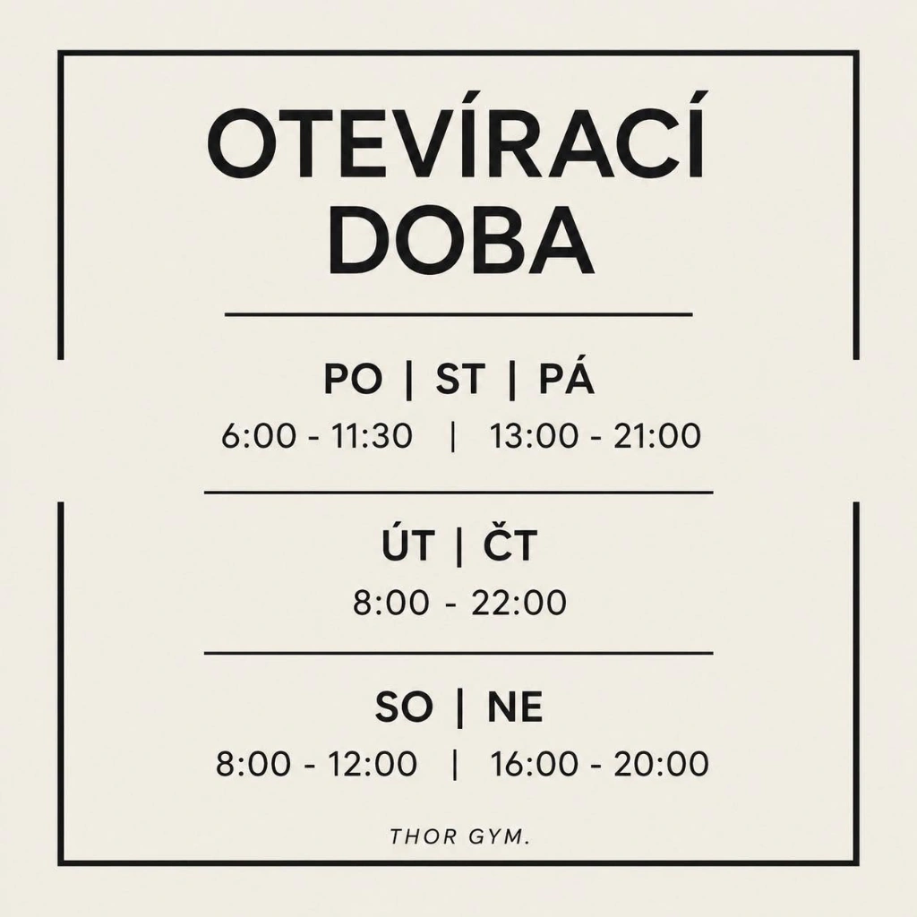 ThorGym Otevírací doba